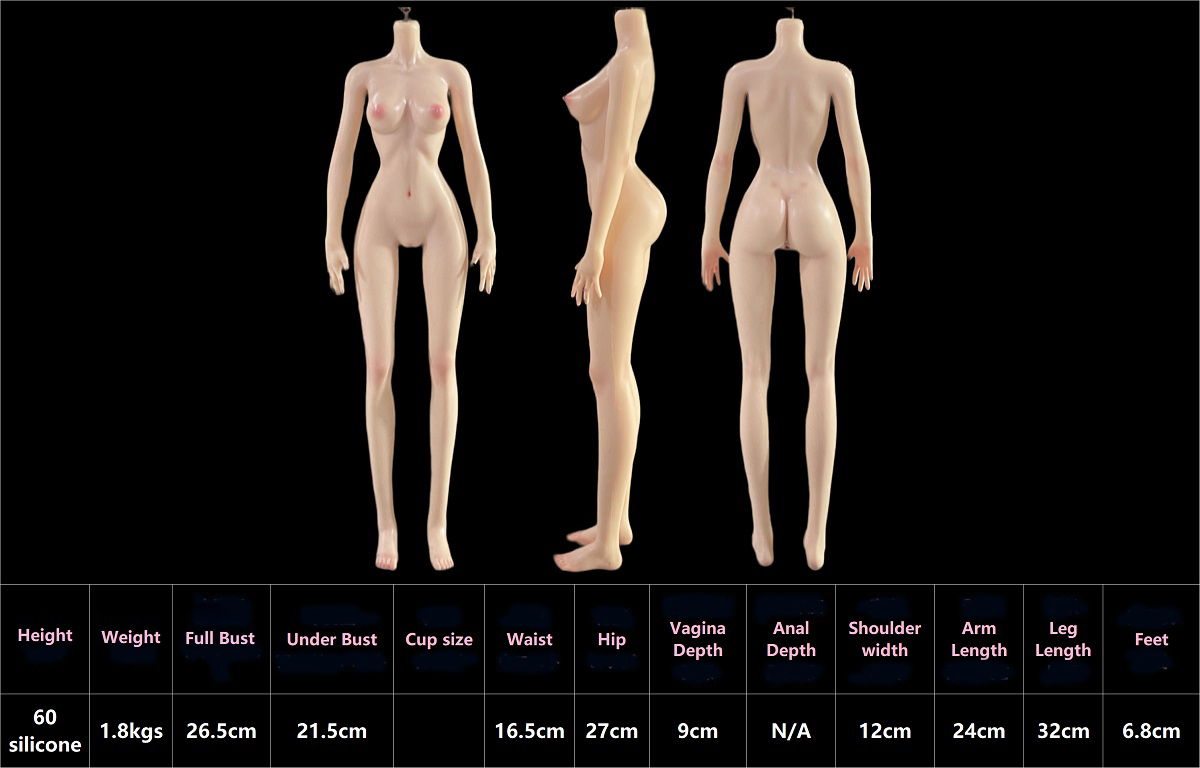 60CM Full Silicone Mini Love Doll M2 Head6b252b49bc1bd607